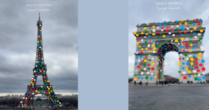 Louis Vuitton e Kusama: i monumenti diventano a pois