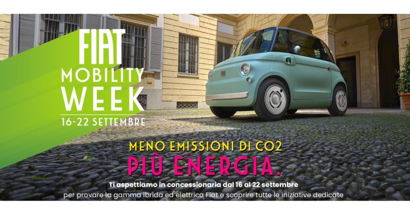 FIAT è leader nella mobilità sostenibile urbana