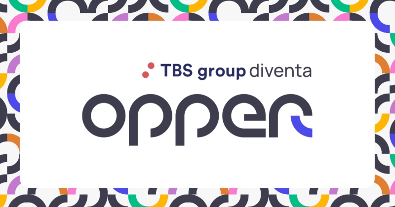 Rebranding: TBS Group diventa opper