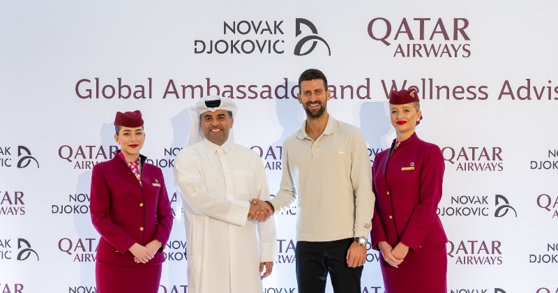 Qatar Airways nomina ambassador Novak Djokovic